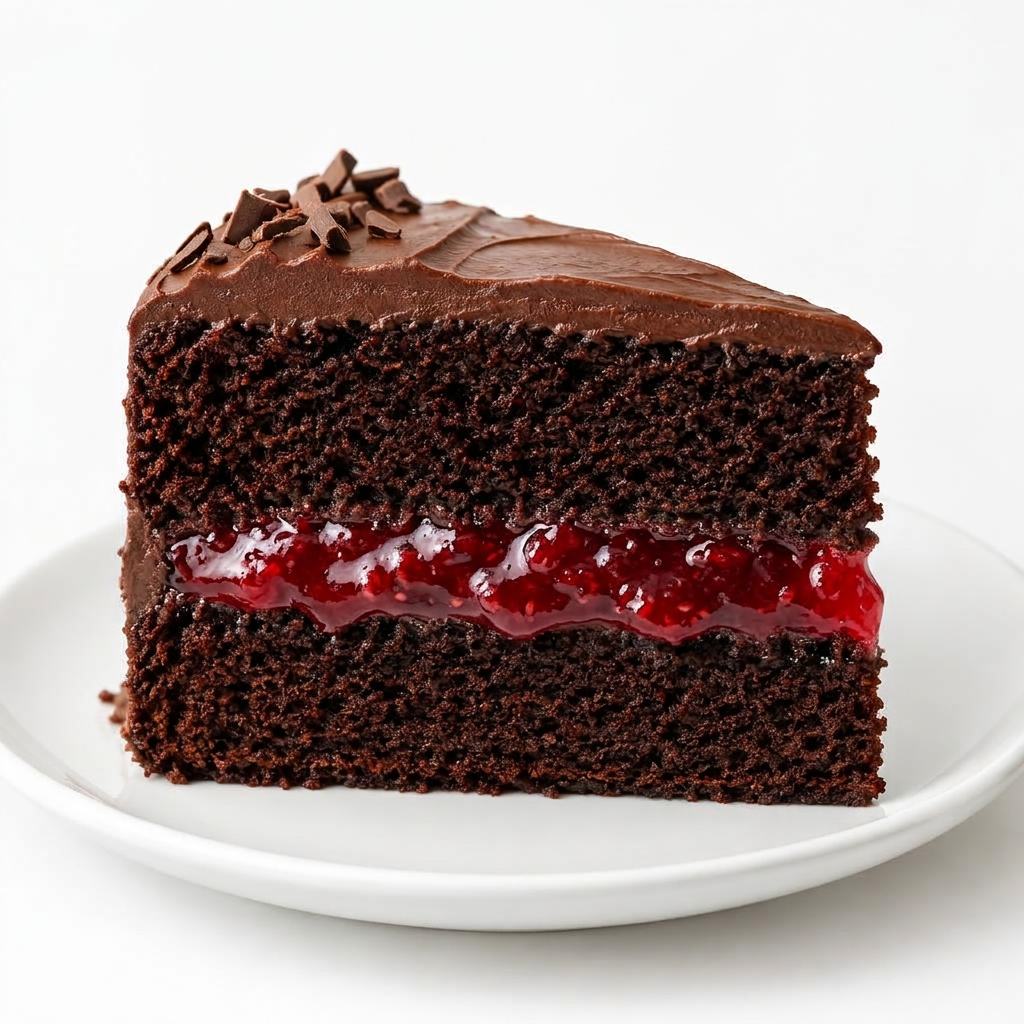 Rebanada de Chocolate con relleno de Frutos rojos