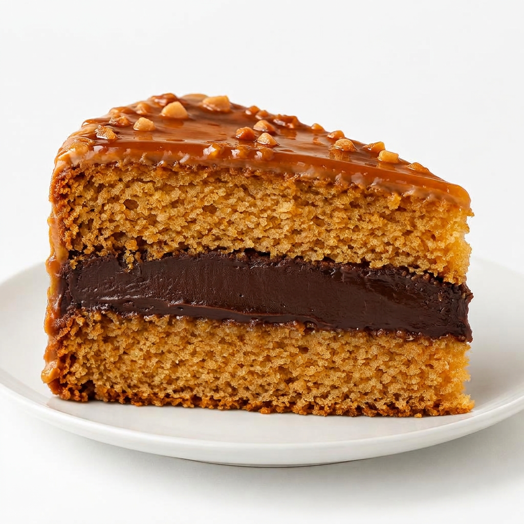 Rebanada de Crema de whiskey con relleno de Ferrero